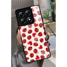 Snacase  Xiaomi Mi 14T Pro Uyumlu Uğur Böceği Tasarımlı Parlak Silikon Kılıf