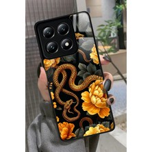 Snacase  Xiaomi Mi 14T Pro Uyumlu Yılan Tasarımlı Parlak Silikon Kılıf