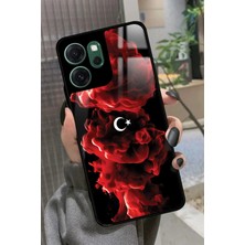 Snacase Oppo Reno 14F Uyumlu Türk Bayrağı Tasarımlı Parlak Silikon Kılıf