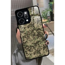 Snacase Oppo Reno 14 Pro Uyumlu Kamuflaj Tasarımlı Parlak Silikon Kılıf