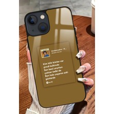 Snacase  Apple iPhone 13 Uyumlu Müslüm Gürses Şarkı Sözü Tasarımlı Parlak Silikon Kılıf