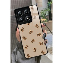 Snacase  Xiaomi Mi 14T Pro Uyumlu Ayıcık Tasarımlı Parlak Silikon Kılıf