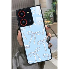 Snacase Reeder S19 Max Pro S 108 Mp (Zoom) Uyumlu Beyaz Kurdele Tasarımlı Parlak Silikon Kılıf