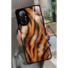 Snacase Realme 12 Lite Uyumlu Sarı Leopar Tasarımlı Glossy Silikon Kılıf