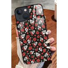 Snacase  Apple iPhone 15 Uyumlu Kurukafa Tasarımlı Parlak Silikon Kılıf