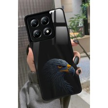 Snacase  Xiaomi Mi 14T Pro Uyumlu Kartal Tasarımlı Parlak Silikon Kılıf