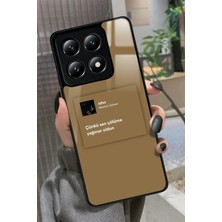 Snacase  Xiaomi Mi 14T Pro Uyumlu Müslüm Gürses Şarkı Sözü Tasarımlı Parlak Silikon Kılıf