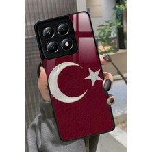 Snacase  Xiaomi Mi 14T Pro Uyumlu Türk Bayrağı Tasarımlı Parlak Silikon Kılıf