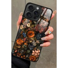 Snacase  Apple iPhone 14 Pro Uyumlu Karışık Çiçek Tasarımlı Glossy Silikon Kılıf