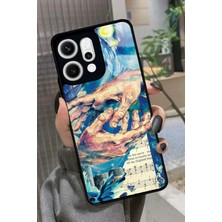 Snacase Oppo Reno 14 Uyumlu Tablo Tasarımlı Parlak Silikon Kılıf