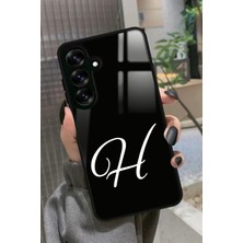 Snacase  Samsung Galaxy S24 Fe Uyumlu H Harfi Yazılı Parlak Silikon Kılıf