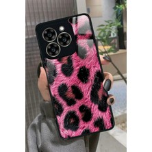 Snacase Reeder S919 Uyumlu Pembe Leopar Tasarımlı Parlak Silikon Kılıf