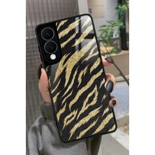 Snacase  Samsung Galaxy S25 Edge Uyumlu Kahverengi Zebra Tasarımlı Parlak Silikon Kılıf