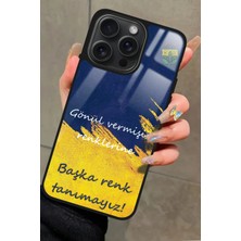 Snacase  Apple iPhone 15 Pro Uyumlu Taraftar Sözü Yazılı Glossy Silikon Kılıf