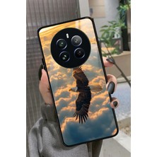 Snacase Realme 12 Uyumlu Kartal Tasarımlı Parlak Silikon Kılıf