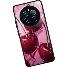 Snacase Realme 12 Uyumlu Kiraz Tasarımlı Parlak Silikon Kılıf