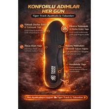 Tıger Track Flexistep Spor ve Günlük Kullanım Için Ultra Konforlu Ortopedik Ayakkabı Tabanlığı Kadın Erkek