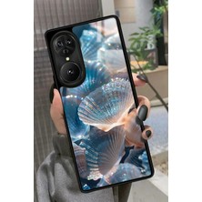 Snacase Reeder S19 Max Pro S Edge Uyumlu Simli Deniz Kabuk Tasarımlı Parlak Silikon Kılıf