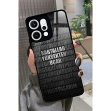 Snacase Oppo Reno 14 Uyumlu Söz Yazılı Parlak Silikon Kılıf