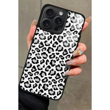 Snacase  Apple iPhone 15 Pro Max Uyumlu Leopar Tasarımlı Parlak Silikon Kılıf