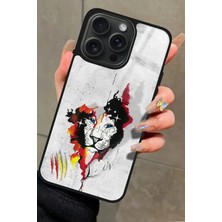 Snacase  Apple iPhone 16 Pro Max Uyumlu Aslan Tasarımlı Parlak Silikon Kılıf