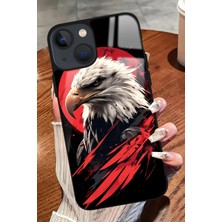 Snacase  Apple iPhone 15 Uyumlu Kartal Tasarımlı Parlak Silikon Kılıf