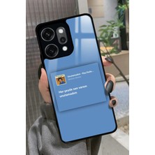 Snacase Oppo Reno 14 Pro Uyumlu Müslüm Gürses Şarkı Sözü Tasarımlı Parlak Silikon Kılıf