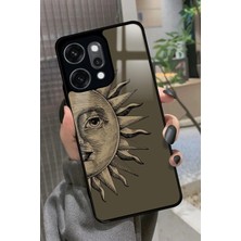 Snacase Oppo Reno 14 Pro Uyumlu Güneş Tasarımlı Parlak Silikon Kılıf