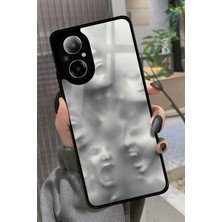 Snacase Realme 12 Lite Uyumlu Beyaz Sanat Tasarımlı Parlak Silikon Kılıf