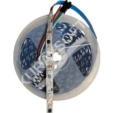 Kuraysoft SM16703 Ultra Parlak Rgb Adreslenebilir Pixel Şerit LED IP65 12V 5 Metre 60 Led/m – Dış Mekan Argb Magic Şerit LED