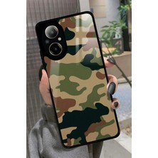 Snacase Realme 12 Lite Uyumlu Kamuflaj Tasarımlı Parlak Silikon Kılıf