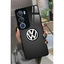 Snacase  Vivo Y19S Uyumlu Araba Logosu Tasarımlı Parlak Silikon Kılıf