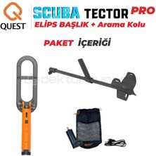 Quest Dedektör Scuba Tector PRO Su Altı Dedektörü&Sahil Arama Dedektörü - Arama