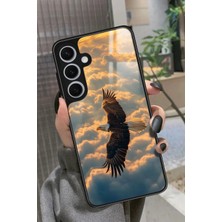 Snacase  Samsung Galaxy S24 Uyumlu Kartal Tasarımlı Parlak Silikon Kılıf