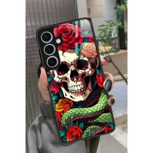 Snacase  Samsung Galaxy S24 Uyumlu Kurukafa Posteri Tasarımlı Parlak Silikon Kılıf