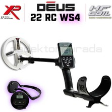 Dedektör Burada DEUS - 22,5cm HF Başlık, Ana Kontrol Ünitesi (RC), WS4 Kulaklık -