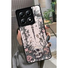 Snacase  Xiaomi Mi 14T Pro Uyumlu Kurukafa Tasarımlı Parlak Silikon Kılıf