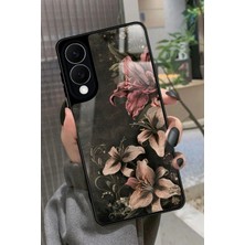 Snacase  Samsung Galaxy S25 Edge Uyumlu Pembe Çiçek Tasarımlı Parlak Silikon Kılıf