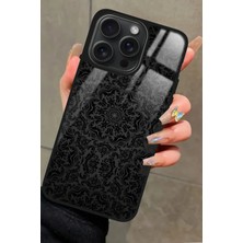 Snacase  Apple iPhone 14 Pro Uyumlu Siyah Karışık Tasarımlı Parlak Silikon Kılıf