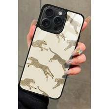 Snacase  Apple iPhone 16 Pro Max Uyumlu Leopar Tasarımlı Parlak Silikon Kılıf