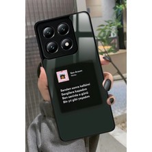 Snacase  Xiaomi Mi 14T Uyumlu Nilüfer Şarkı Sözü Tasarımlı Parlak Silikon Kılıf
