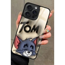 Snacase  Apple iPhone 15 Pro Max Uyumlu Tom And Jerry Tasarımlı Parlak Silikon Kılıf