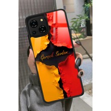 Snacase Reeder S23 Pro Max Uyumlu Gerçek Sevdam Yazılı Parlak Silikon Kılıf