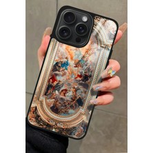 Snacase  Apple iPhone 15 Pro Uyumlu Rönesans Tasarımlı Parlak Silikon Kılıf