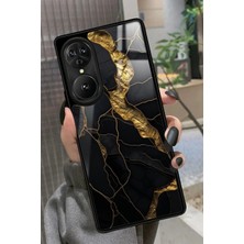 Snacase Reeder S19 Max Pro S Edge Uyumlu Siyah Mermer Tasarımlı Parlak Silikon Kılıf