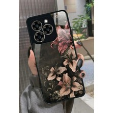 Snacase Reeder S919 Uyumlu Pembe Çiçek Tasarımlı Parlak Silikon Kılıf