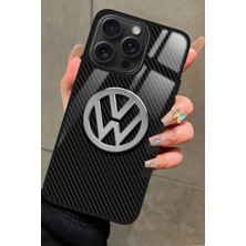 Snacase  Apple iPhone 15 Pro Max Uyumlu Araba Logosu Tasarımlı Parlak Silikon Kılıf