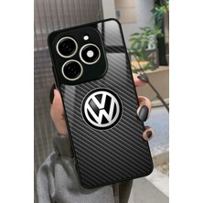 Snacase  Infınıx Smart 8 Pro Uyumlu Araba Logosu Tasarımlı Parlak Silikon Kılıf