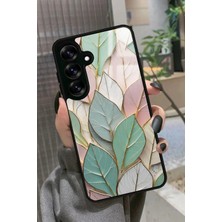 Snacase  Samsung Galaxy S25 Uyumlu Yaprak Tasarımlı Parlak Silikon Kılıf