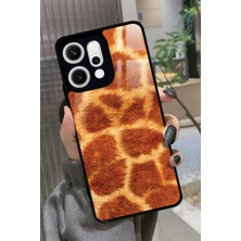 Snacase Oppo Reno 14 Uyumlu Sarı Leopar Tasarımlı Parlak Silikon Kılıf